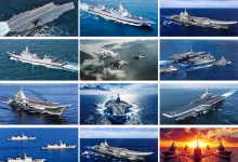 【45款】航空母舰海军舰航母战斗群海上训练航拍军事演习短视频剪辑素材-天派素材网