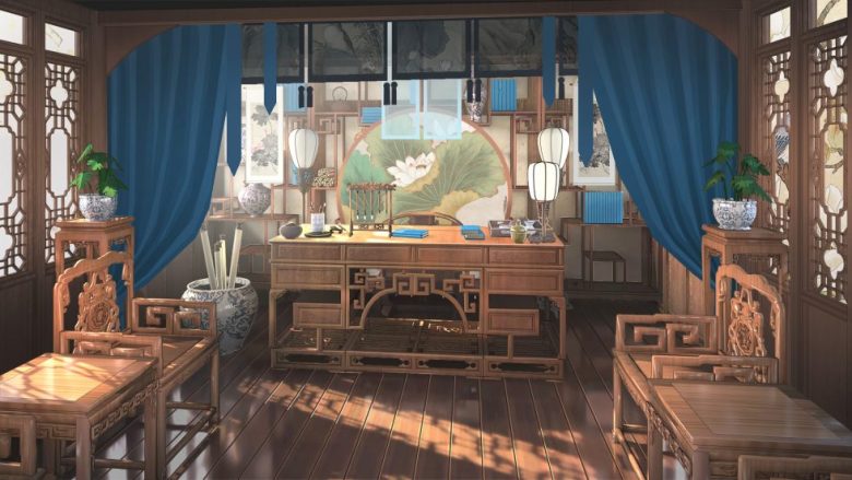 20张 古色古香中式书房等4K动漫二次元壁纸 免费下载-天派壁纸网