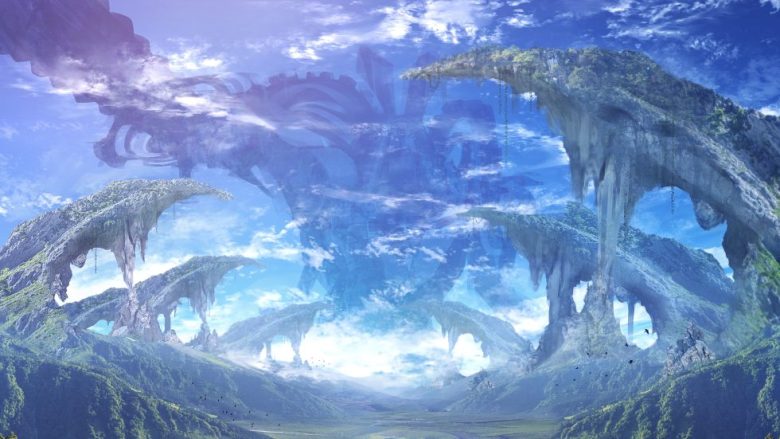 20张 悬浮山峦与天空奇景等4K动漫二次元壁纸 免费下载-天派壁纸网