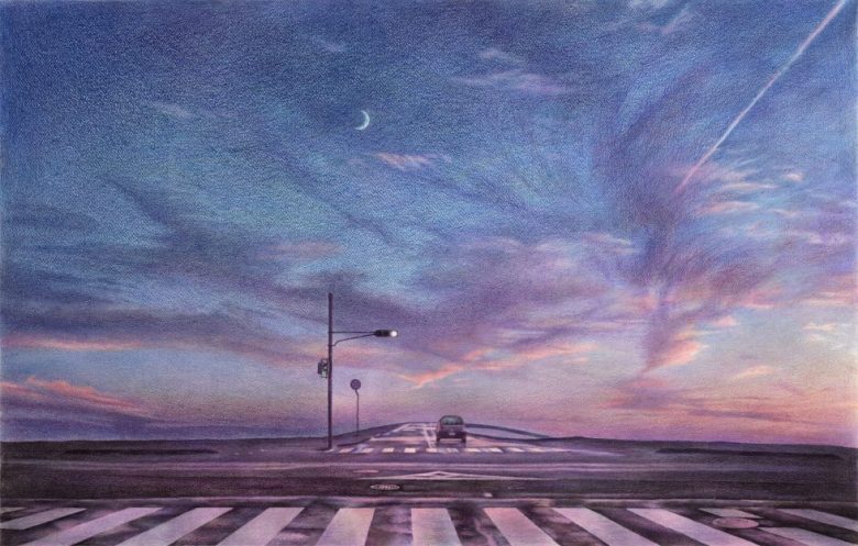 20张 黄昏公路与新月等4K动漫二次元壁纸 免费下载-天派壁纸网